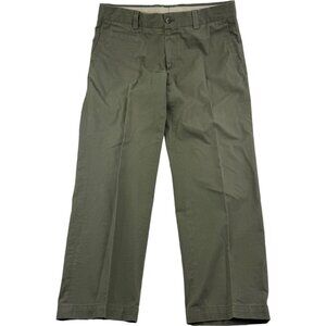 GTA Green Casual Slim Fit Cotton Chino Pants Mens Size 32X27